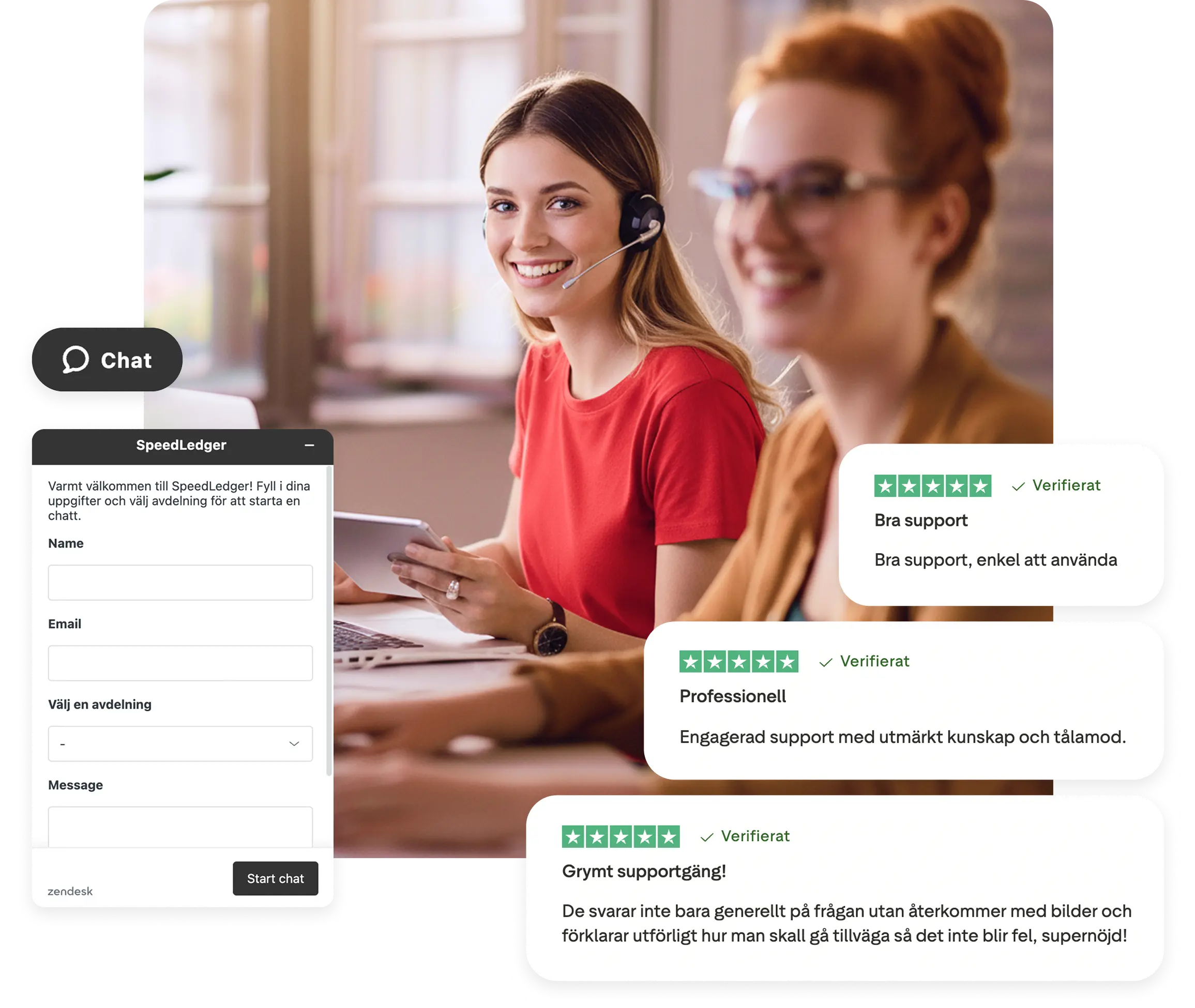 Fri bokföringsrådgivning och support hos SpeedLedger