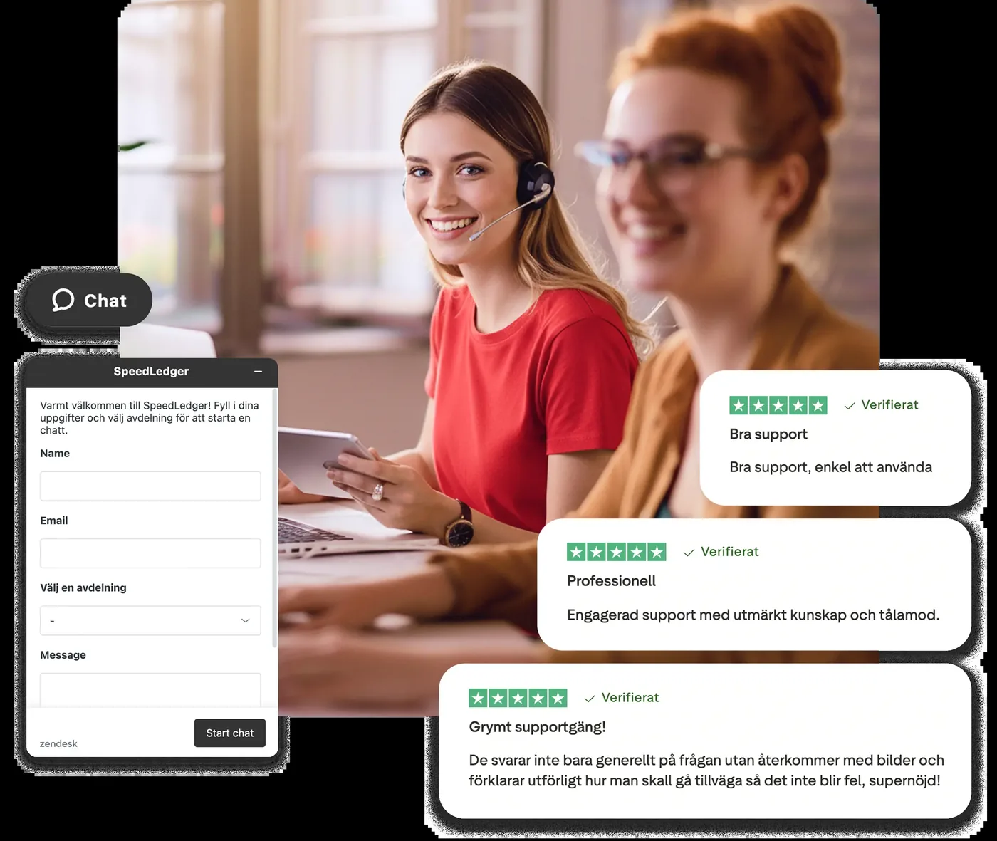 Fri bokföringsrådgivning och support hos SpeedLedger
