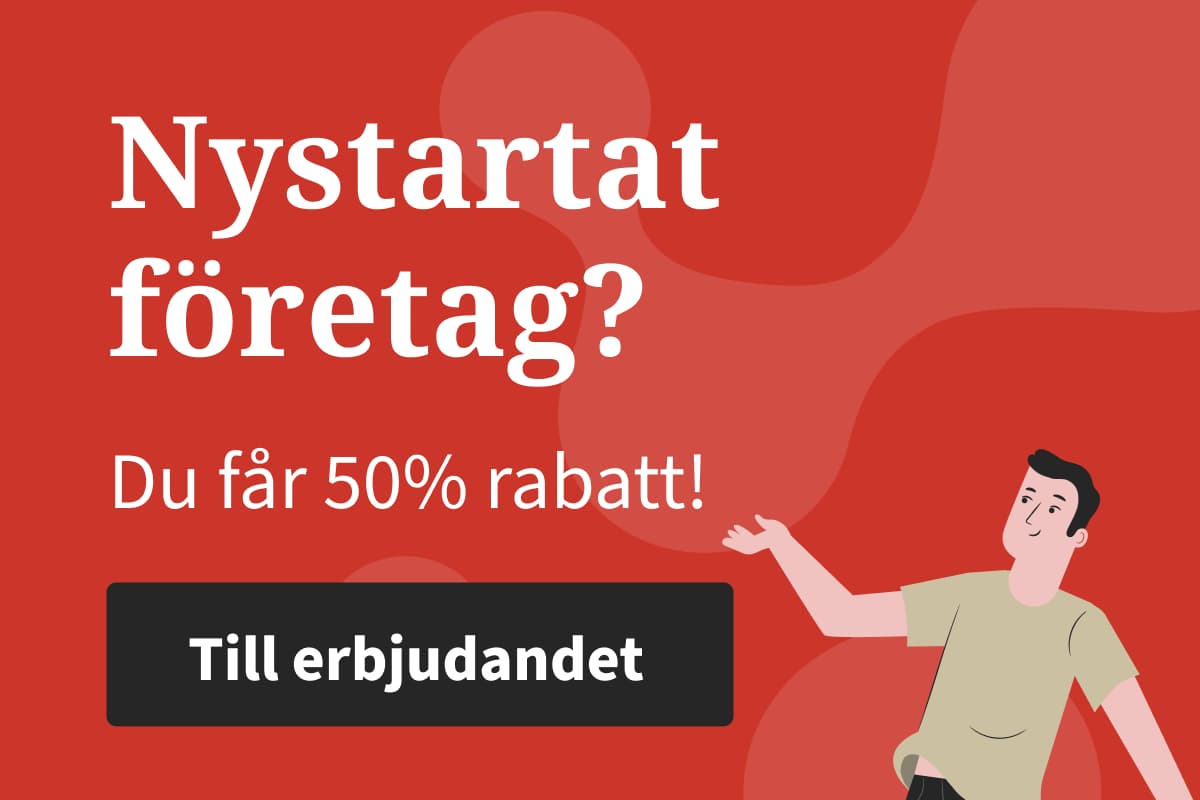 Kampanj 50% rabatt Nystartade